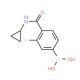 N-Cyclopropyl 4-borono-2-fluorobenzamide (CAS 874289-20-0) - chemical structure image