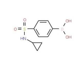 N-Cyclopropyl 4-boronobenzenesulfonamide (CAS 871329-67-8) - chemical structure image