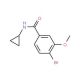 N-Cyclopropyl 4-bromo-3-methoxybenzamide (CAS 1072944-35-4) - chemical structure image