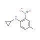 N-Cyclopropyl-4-fluoro-2-nitroaniline (CAS 887351-37-3) - chemical structure image