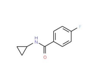 N-Cyclopropyl 4-fluorobenzamide (CAS 88229-16-7) - chemical structure image
