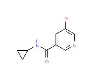 N-Cyclopropyl 5-bromonicotinamide (CAS 385382-48-9) - chemical structure image