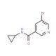 N-Cyclopropyl 5-bromonicotinamide (CAS 385382-48-9) - chemical structure image