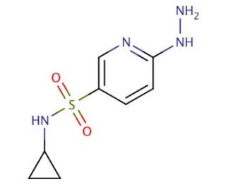 N-cyclopropyl-6-hydrazinopyridine-3-sulfonamide - chemical structure image