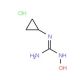 N-Cyclopropyl-N′-hydroxyguanidine hydrochloride (CAS 551935-92-3) - chemical structure image