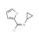 N-cyclopropylfuran-2-carboximidoyl chloride - chemical structure image