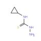 N-cyclopropylhydrazinecarbothioamide (CAS 122813-75-6) - chemical structure image