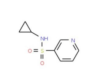 N-cyclopropylpyridine-3-sulfonamide - chemical structure image