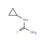 N-cyclopropylthiourea (CAS 56541-14-1) - chemical structure image