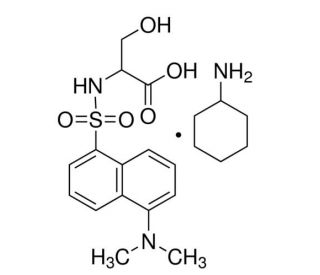 N-Dansyl-DL-serine cyclohexylammonium salt - chemical structure image