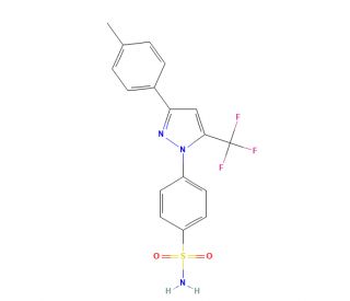 N-De(4-sulfonamidophenyl)-N&prime;-(4-sulfonamidophenyl) celecoxib - chemical structure image
