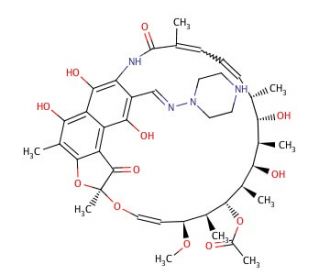 N-Demethyl Rifampin (CAS 13292-45-0) - chemical structure image