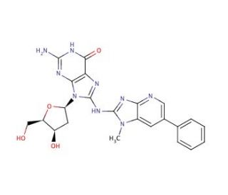 N-(Deoxyguanosin-8-yl)-2-amino-1-methyl-6-phenylimidazo[4,5-&beta;]pyridine (CAS 142784-25-6) - chemical structure image