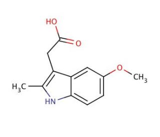 N-Deschlorobenzoyl Indomethacin (CAS 2882-15-7) - chemical structure image