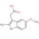 N-Deschlorobenzoyl Indomethacin (CAS 2882-15-7) - chemical structure image