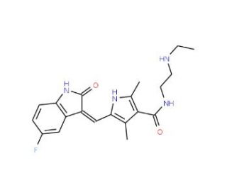 N-Desethyl Sunitinib (CAS 356068-97-8) - chemical structure image