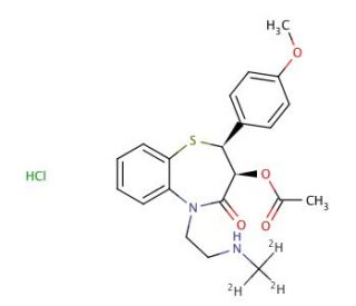 N-Desmethyl Diltiazem-d3 Hydrochloride - chemical structure image