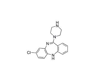 N-Desmethylclozapine (CAS 6104-71-8) - chemical structure image