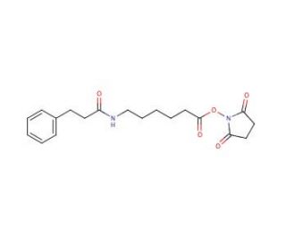N-Dihydrocinnamoylaminocaproic Acid, N-Hydroxysuccinimide Ester (CAS 334616-48-7) - chemical structure image