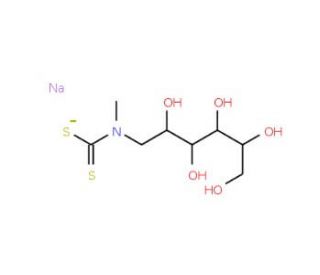 N-(Dithiocarbamoyl)-N-Methyl-D-Glucamine, Sodium Salt (CAS 91840-27-6) - chemical structure image