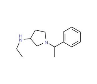 N-ethyl-1-(1-phenylethyl)pyrrolidin-3-amine - chemical structure image