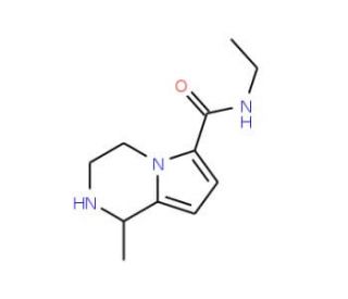 N-ethyl-1-methyl-1,2,3,4-tetrahydropyrrolo[1,2-a]pyrazine-6-carboxamide - chemical structure image