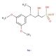 N-Ethyl-N-(2-hydroxy-3-sulfopropyl)-3,5-dimethoxyaniline sodium salt (CAS 83777-30-4) - chemical structure image