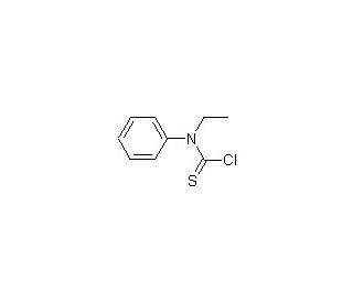 N-Ethyl-N-phenylthiocarbamoyl chloride (CAS 35517-93-2) - chemical structure image