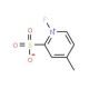 N-Fluoro-4-methylpyridinium-2-sulphonate (CAS 147540-88-3) - chemical structure image
