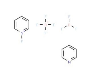 N-Fluoropyridinium pyridine heptafluoro diborate (CAS 131307-35-2) - chemical structure image