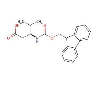 N-Fmoc-D-leucine - chemical structure image