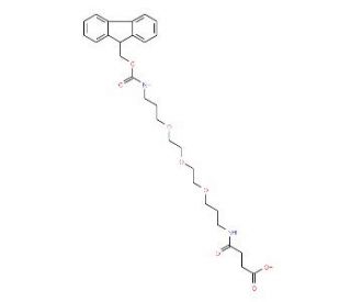 N-Fmoc-N"-succinyl-4,7,10-trioxa-1,13-tridecanediamine (CAS 172089-14-4) - chemical structure image