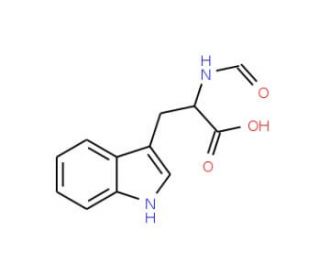 N-formyl-DL-tryptophan (CAS 16108-03-5) - chemical structure image