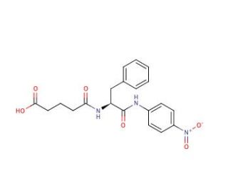 N-Glutaryl-L-phenylalanine p-nitroanilide (CAS 5800-34-0) - chemical structure image