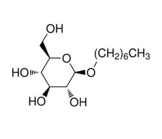 n-Heptyl-&beta;-D-glucopyranoside (CAS 78617-12-6) - chemical structure image