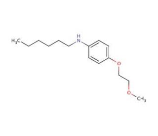 N-Hexyl-4-(2-methoxyethoxy)aniline - chemical structure image