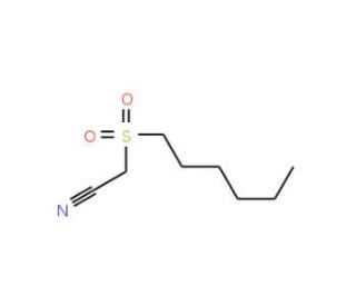 N-Hexylsulfonylacetonitrile (CAS 203310-42-3) - chemical structure image