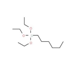 n-Hexyltriethoxysilane (CAS 18166-37-5) - chemical structure image