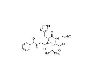 N-Hippuryl-His-Leu (CAS 207386-83-2) - chemical structure image