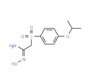 N-Hydroxy-2-(4-isopropoxy-benzenesulfonyl)-acetamidine - chemical structure image