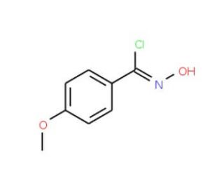 N-Hydroxy-4-methoxybenzenecarboximidoyl chloride (CAS 38435-51-7) - chemical structure image