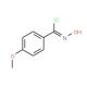 N-Hydroxy-4-methoxybenzenecarboximidoyl chloride (CAS 38435-51-7) - chemical structure image