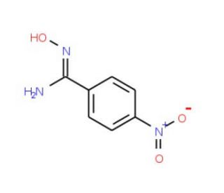 N-Hydroxy-4-nitro-benzamidine (CAS 1613-86-1) - chemical structure image