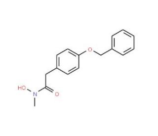 N-Hydroxy-N-methyl-4-benzyloxyphenylacetamide (CAS 120602-97-3) - chemical structure image