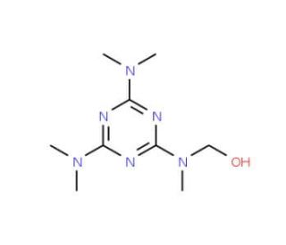 N-hydroxymethylpentamethylmelamine (CAS 16269-01-5) - chemical structure image