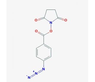 N-Hydroxysuccinimidyl-4-azidobenzoate (CAS 53053-08-0) - chemical structure image