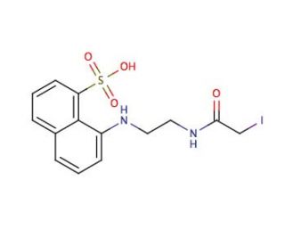 N-(Iodoacetylaminoethyl)-8-Naphthylamine-1-Sulfonic Acid (CAS 36930-64-0) - chemical structure image