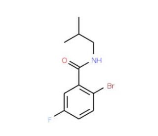 N-Isobutyl 2-bromo-5-fluorobenzamide (CAS 951884-17-6) - chemical structure image