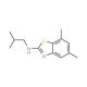 N-isobutyl-5,7-dimethyl-1,3-benzothiazol-2-amine - chemical structure image