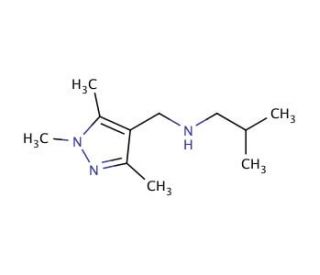 N-Isobutyl-N-[(1,3,5-trimethyl-1H-pyrazol-4-yl)-methyl]amine - chemical structure image
